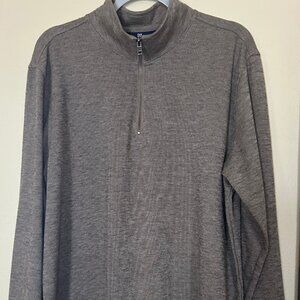 GAP Men's Zip Up Long Sleeve Mock Neck Sweater